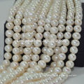 9-10 white freshwater pearl necklace